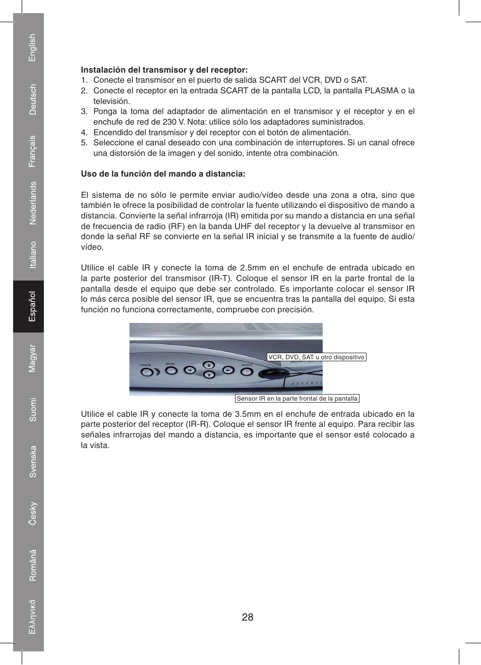 Konig Electronic 5.8 GHz wireless SCART set User Manual | Page 28 / 64