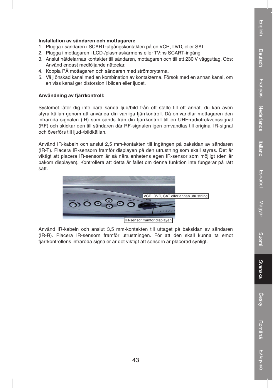 Konig Electronic 5.8 GHz wireless SCART set User Manual | Page 43 / 64