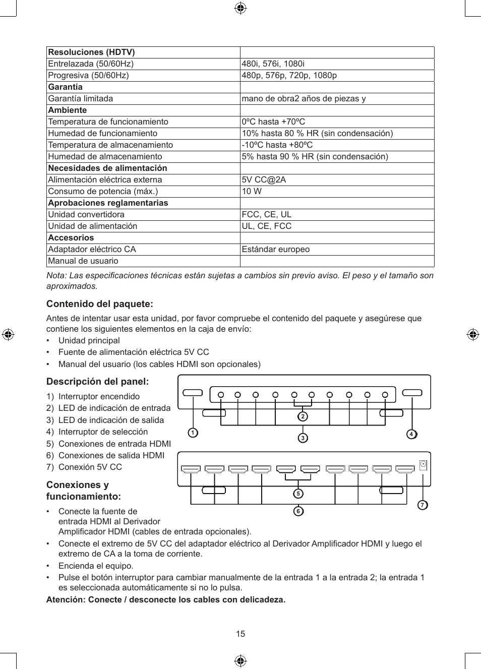Konig Electronic 2 - 8 port HDMI splitter User Manual | Page 15 / 32