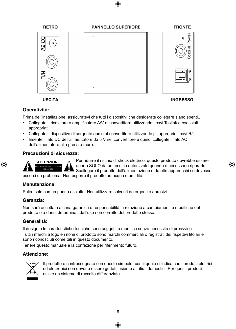 Konig Electronic Optical - stereo RCA converter User Manual | Page 8 / 22