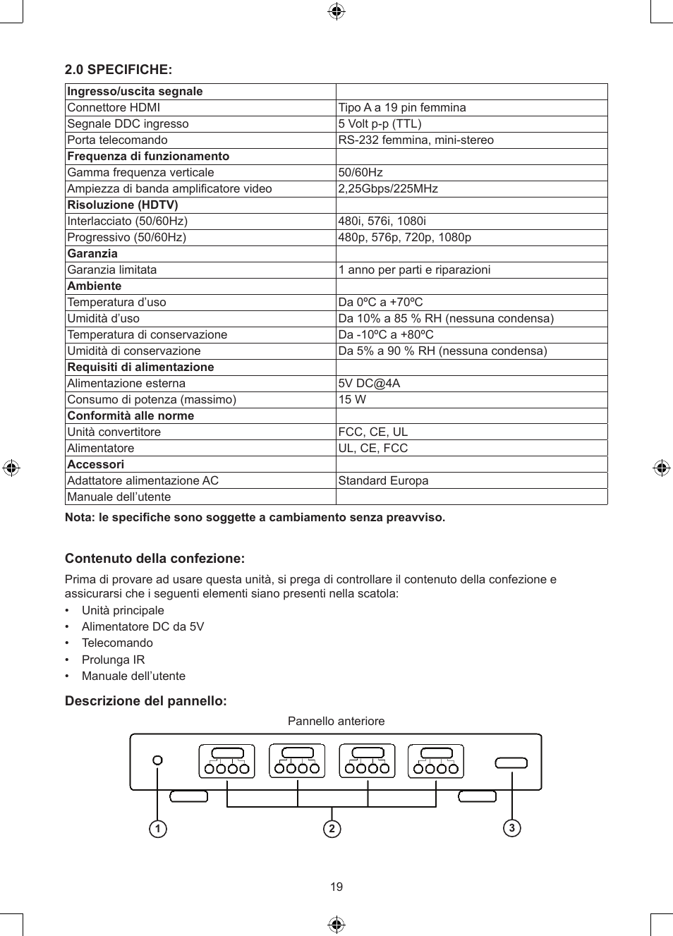 Konig Electronic 4 x 4port HDMI matrix switch User Manual | Page 19 / 52