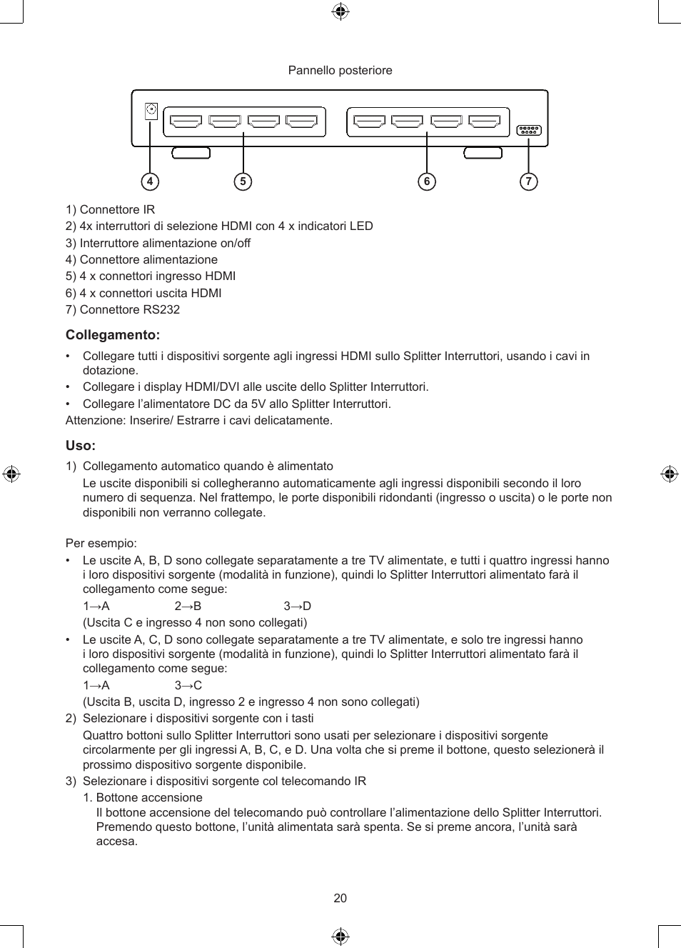 Konig Electronic 4 x 4port HDMI matrix switch User Manual | Page 20 / 52
