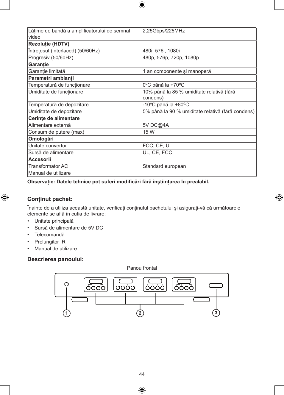 Konig Electronic 4 x 4port HDMI matrix switch User Manual | Page 44 / 52