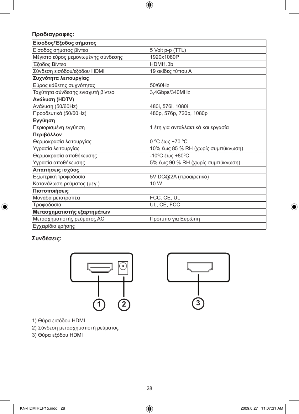 Konig Electronic HDMI repeater 3.4 Gbps User Manual | Page 28 / 30