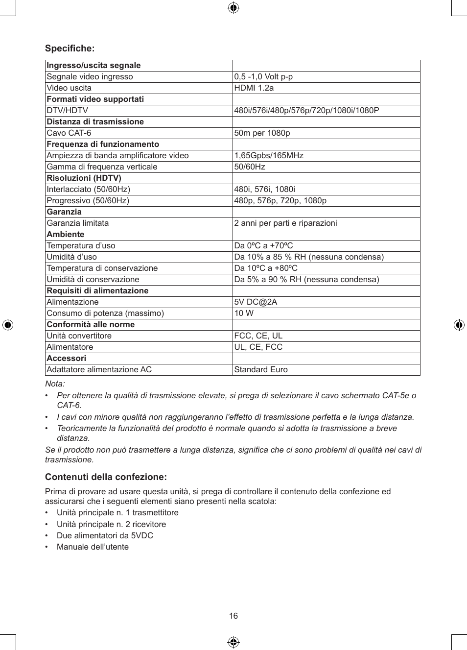 Konig Electronic HDMI extender 3.4 Gbps User Manual | Page 16 / 42