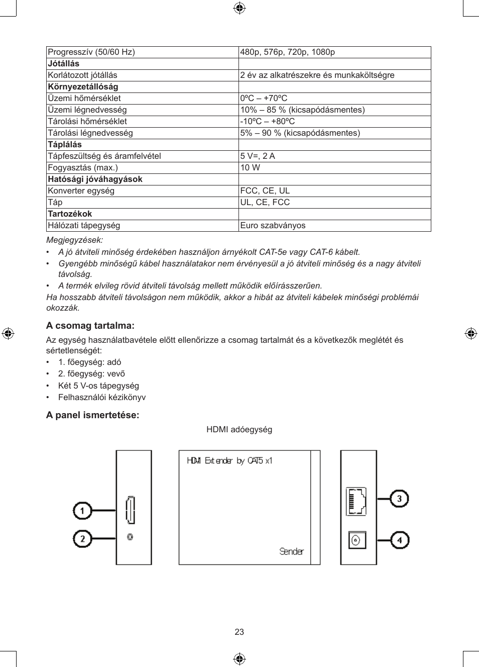 Konig Electronic HDMI extender 3.4 Gbps User Manual | Page 23 / 42