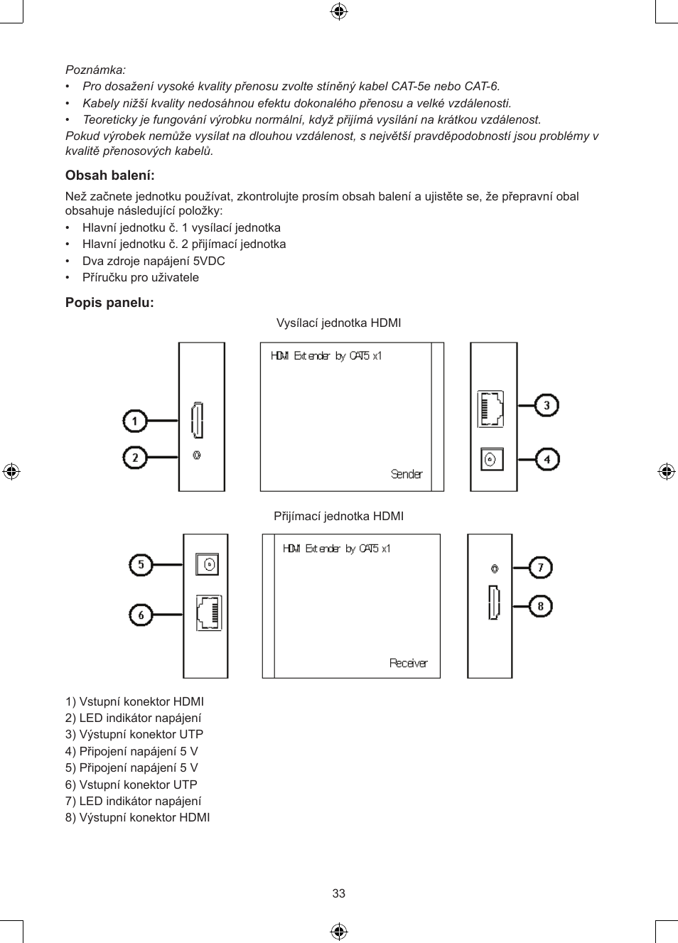 Konig Electronic HDMI extender 3.4 Gbps User Manual | Page 33 / 42