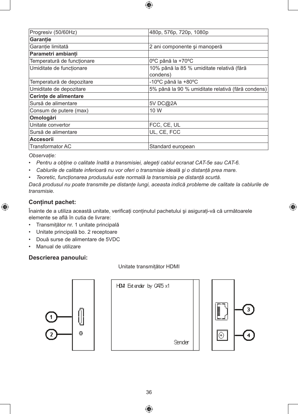 Konig Electronic HDMI extender 3.4 Gbps User Manual | Page 36 / 42