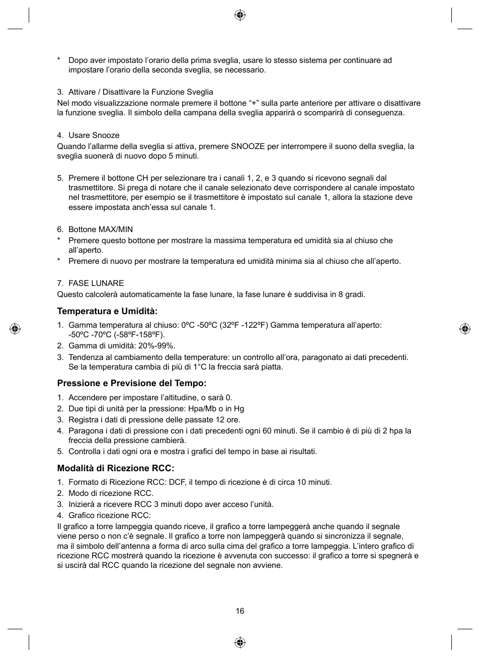 Konig Electronic Wireless weather station User Manual | Page 16 / 42