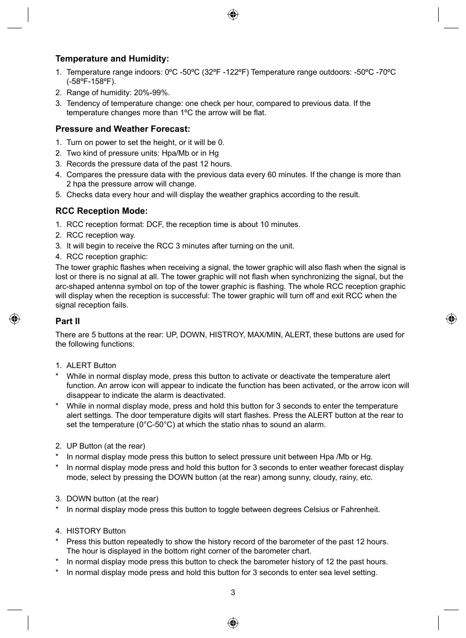 Konig Electronic Wireless weather station User Manual | Page 3 / 42