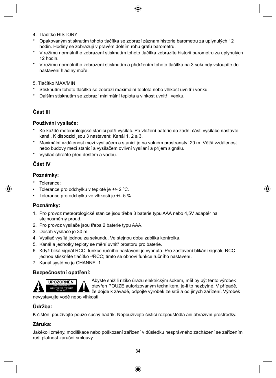 Română | Konig Electronic Wireless weather station User Manual | Page 34 / 42