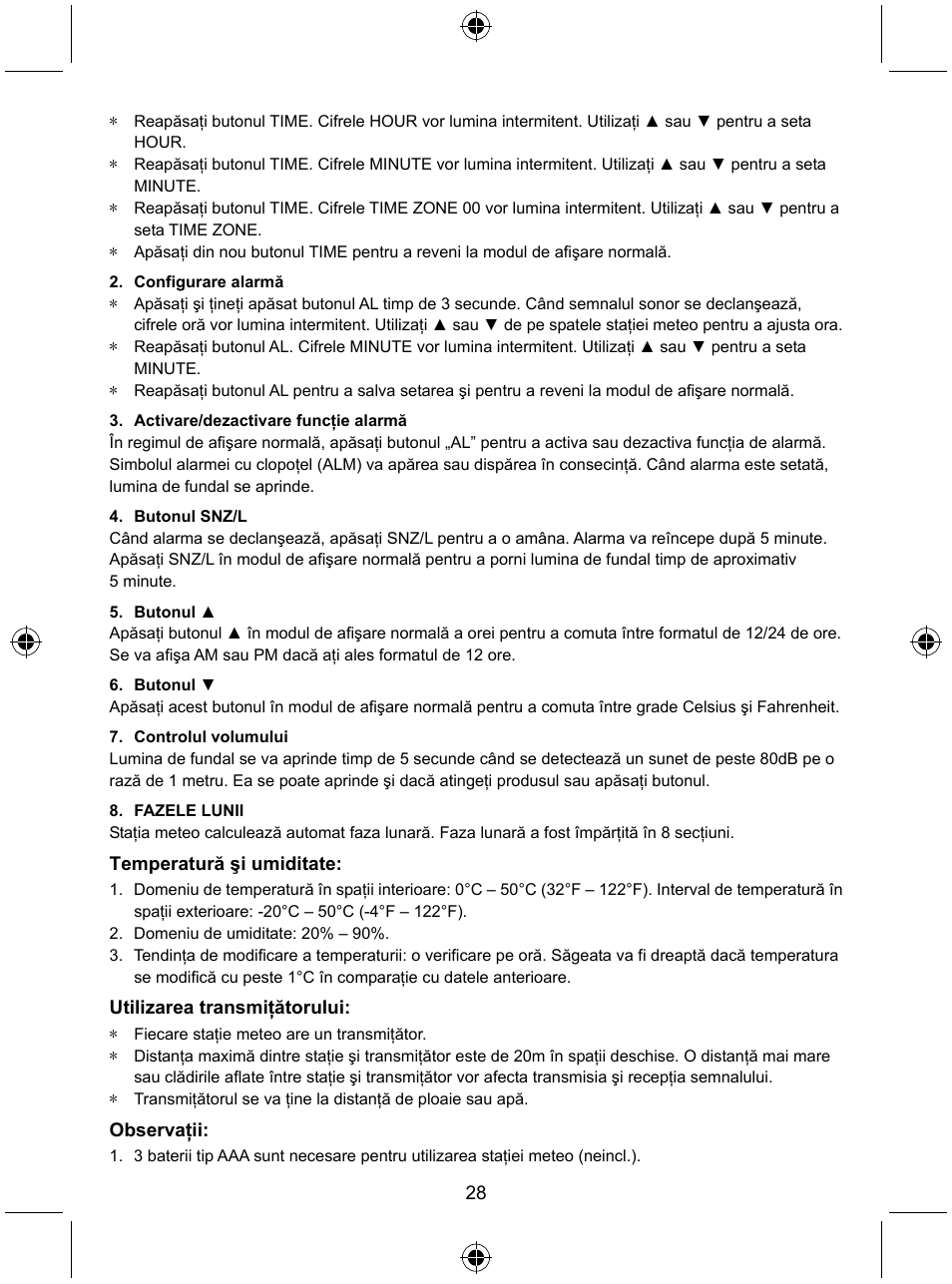 Konig Electronic Wireless weather station User Manual | Page 28 / 41