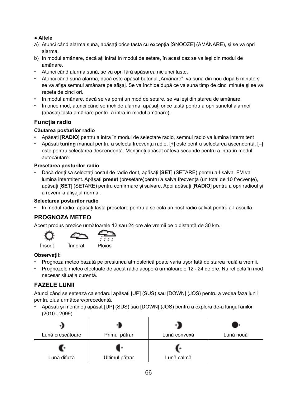 Konig Electronic Weather station with radio and outside sensor User Manual | Page 66 / 87