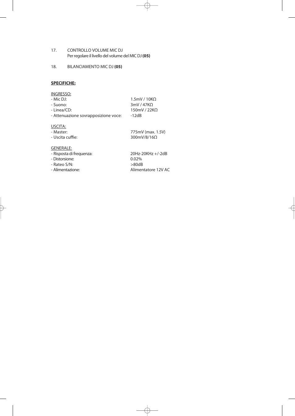 Konig Electronic 3-channel DJ mixer User Manual | Page 12 / 22