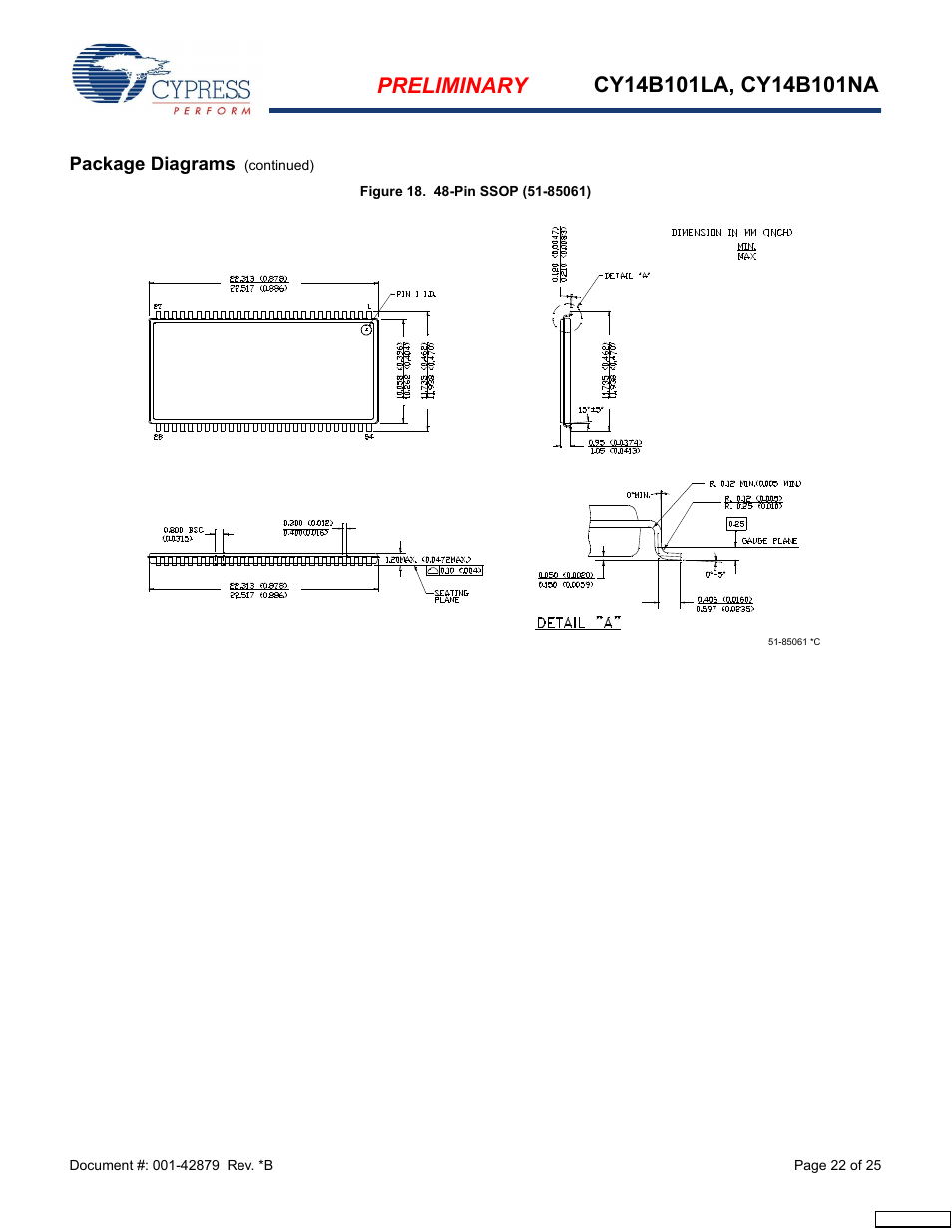 Cypress CY14B101NA User Manual | Page 22 / 25