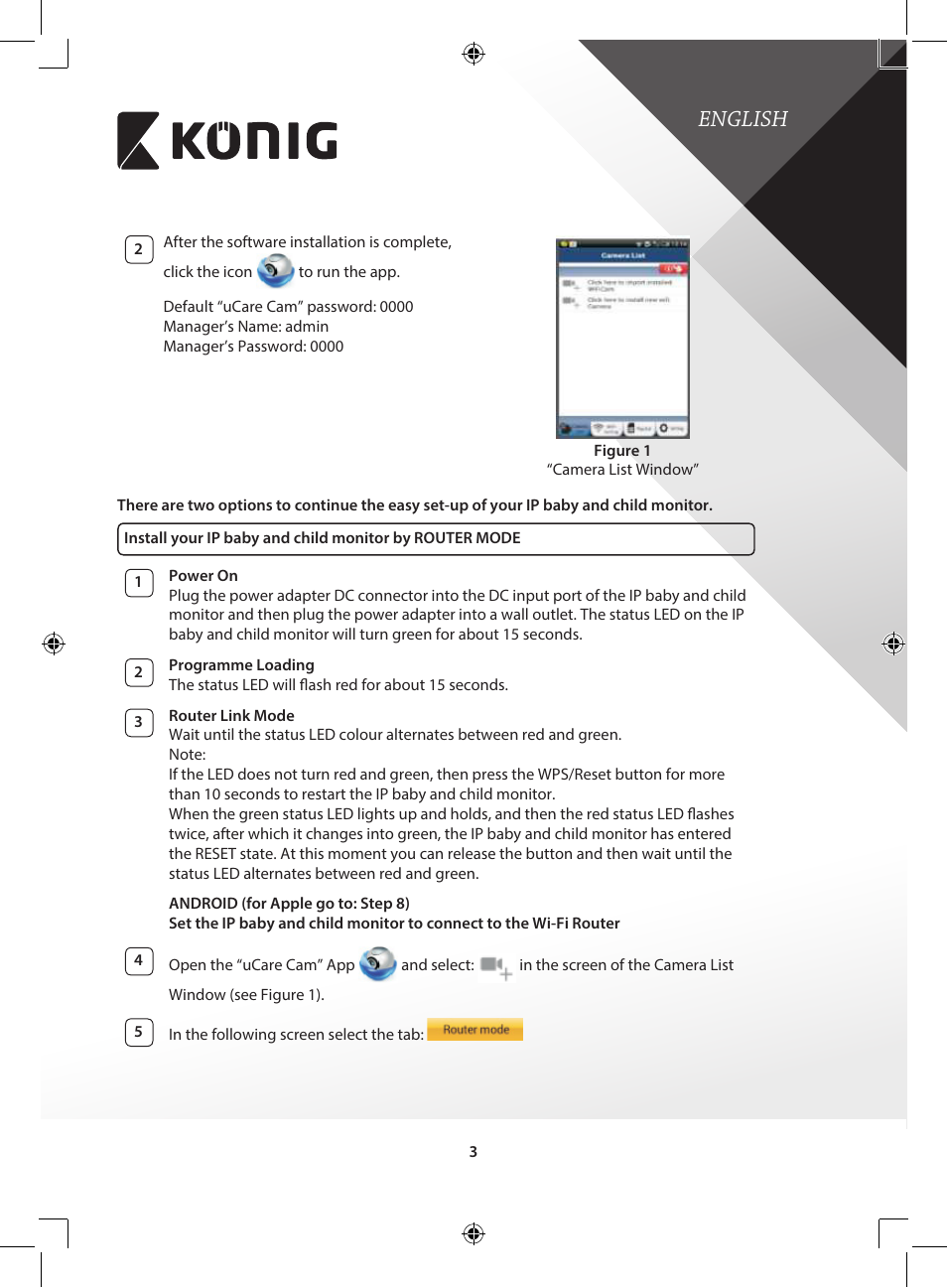 English | Konig Electronic IP baby and child monitor User Manual | Page 3 / 200