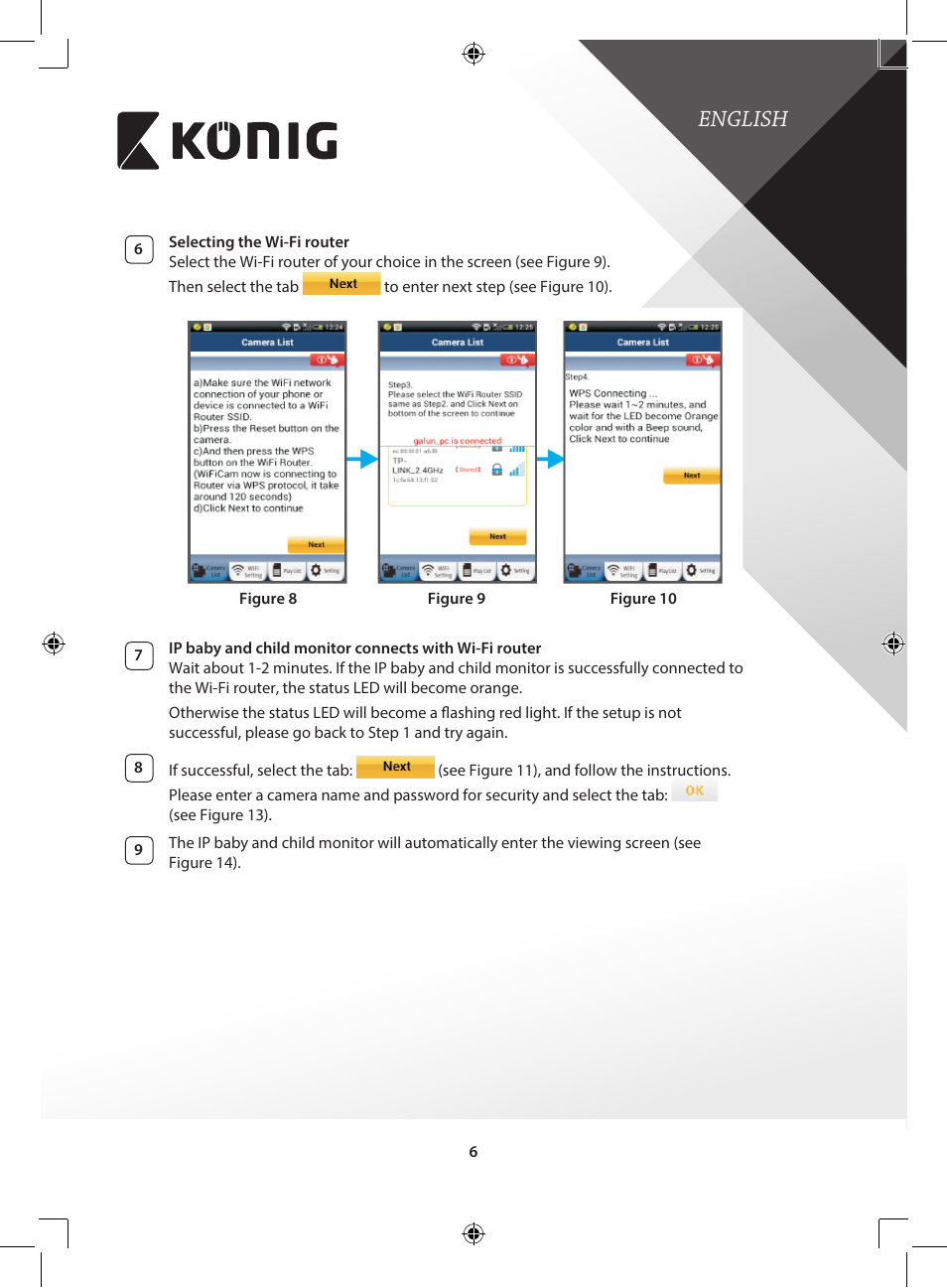 English | Konig Electronic IP baby and child monitor User Manual | Page 6 / 200