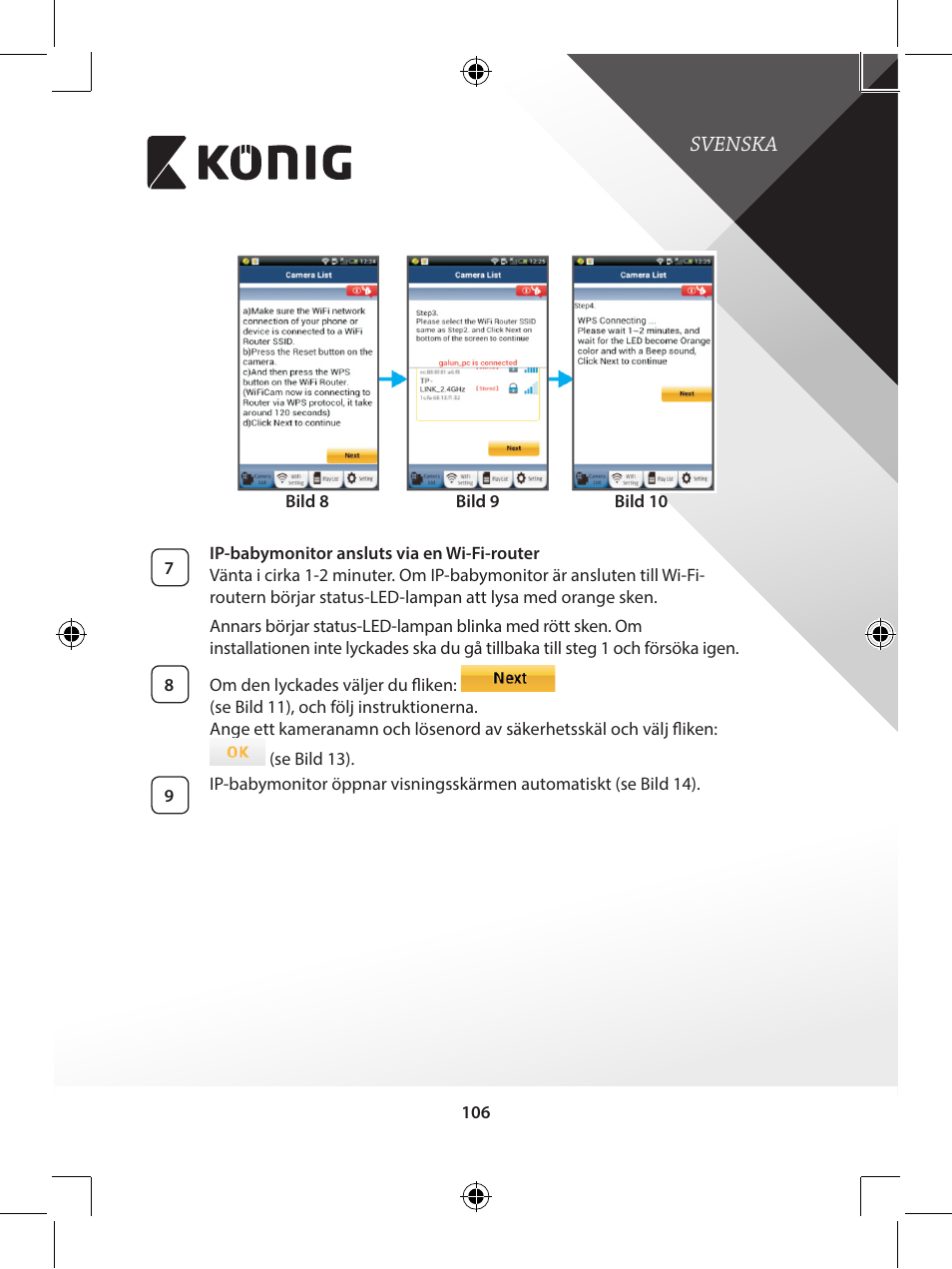 Konig Electronic IP baby monitor User Manual | Page 106 / 199
