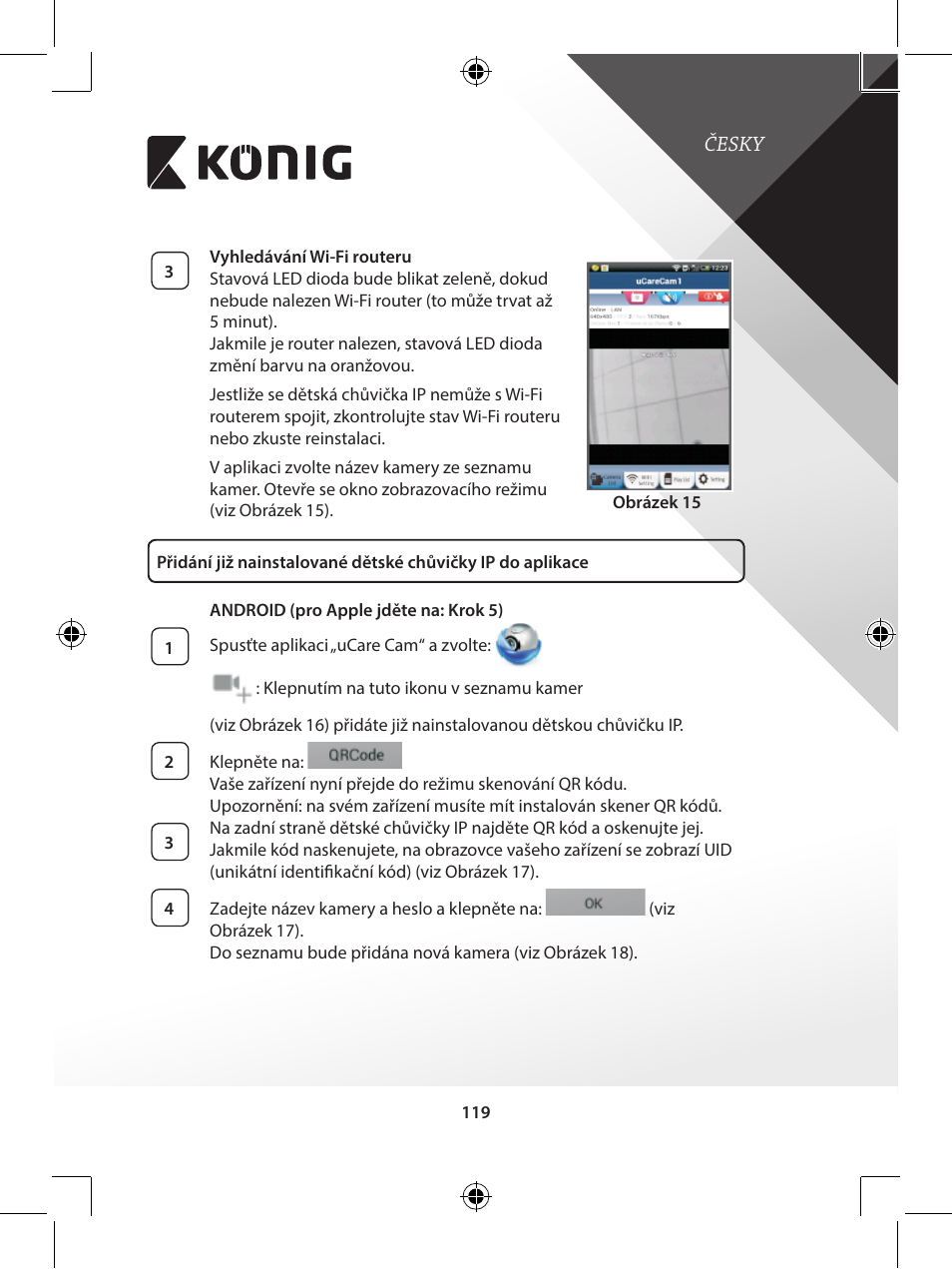 Konig Electronic IP baby monitor User Manual | Page 119 / 199