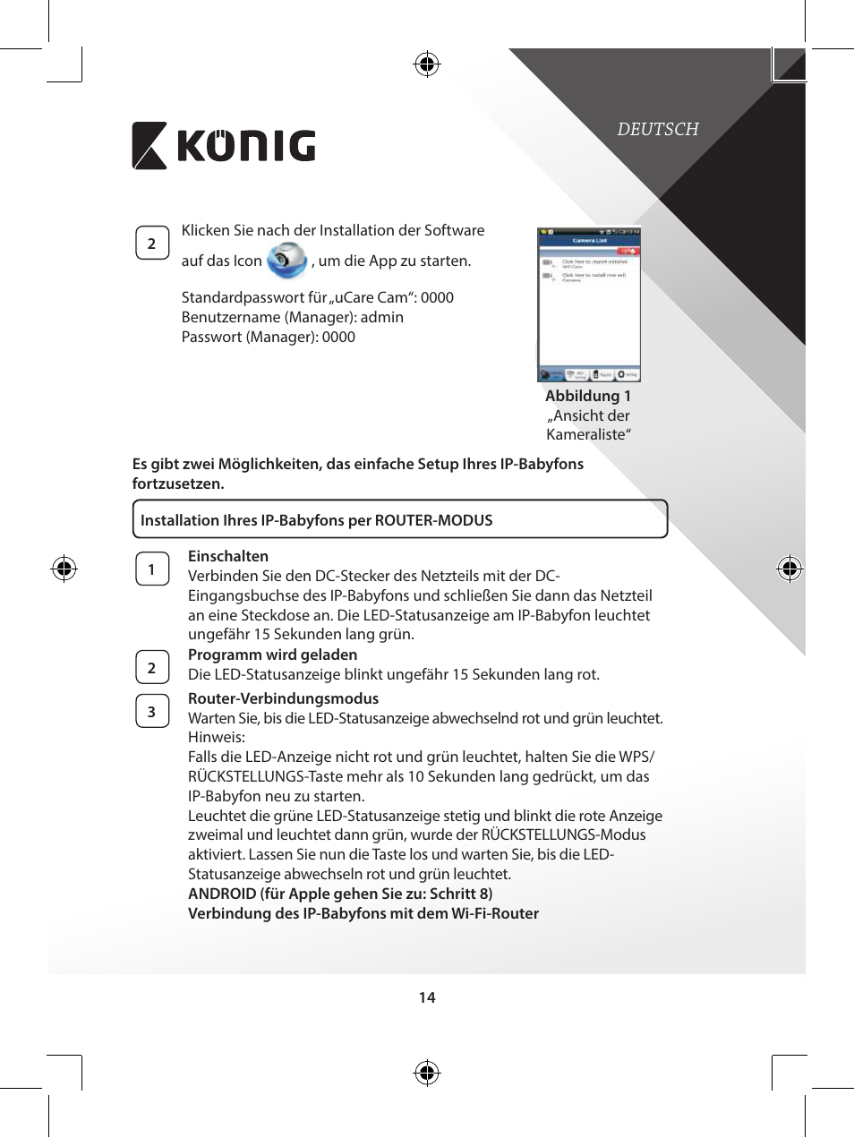 Konig Electronic IP baby monitor User Manual | Page 14 / 199