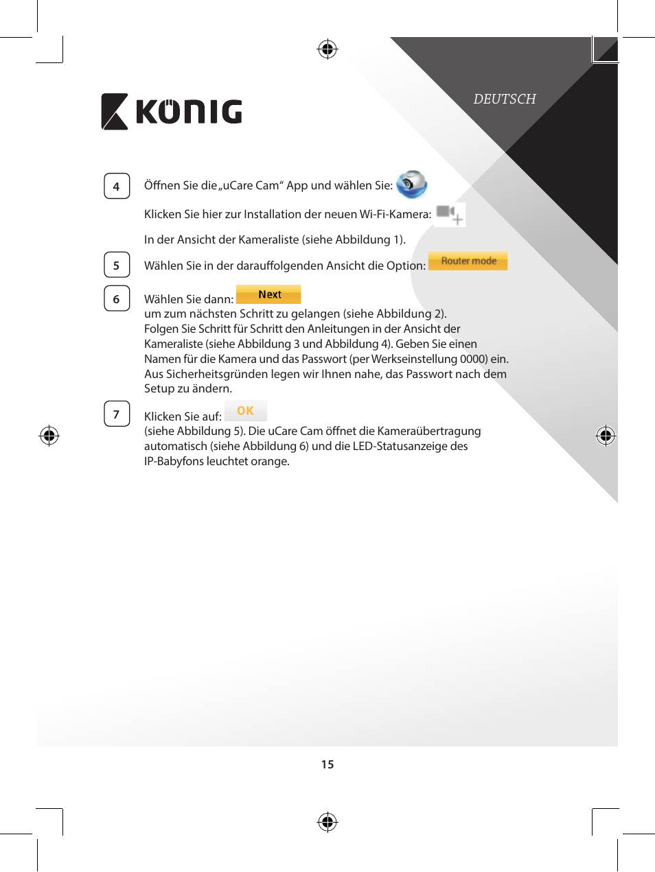Konig Electronic IP baby monitor User Manual | Page 15 / 199