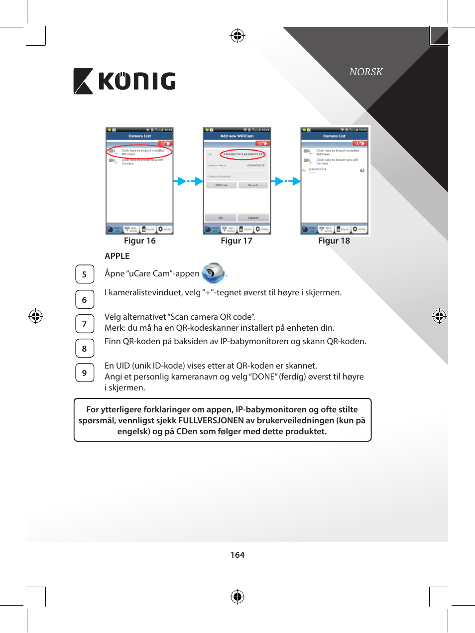 Konig Electronic IP baby monitor User Manual | Page 164 / 199