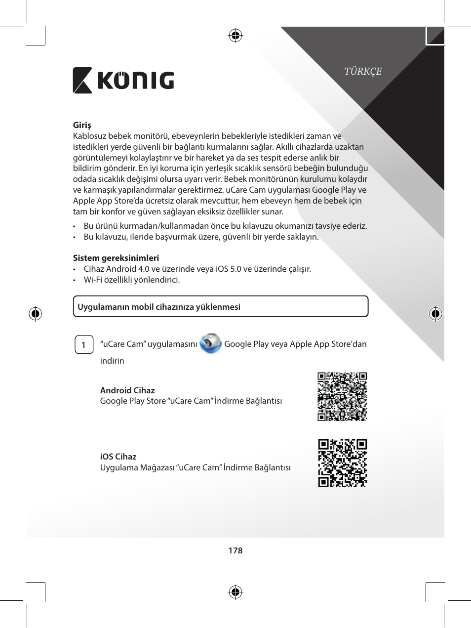 Konig Electronic IP baby monitor User Manual | Page 178 / 199