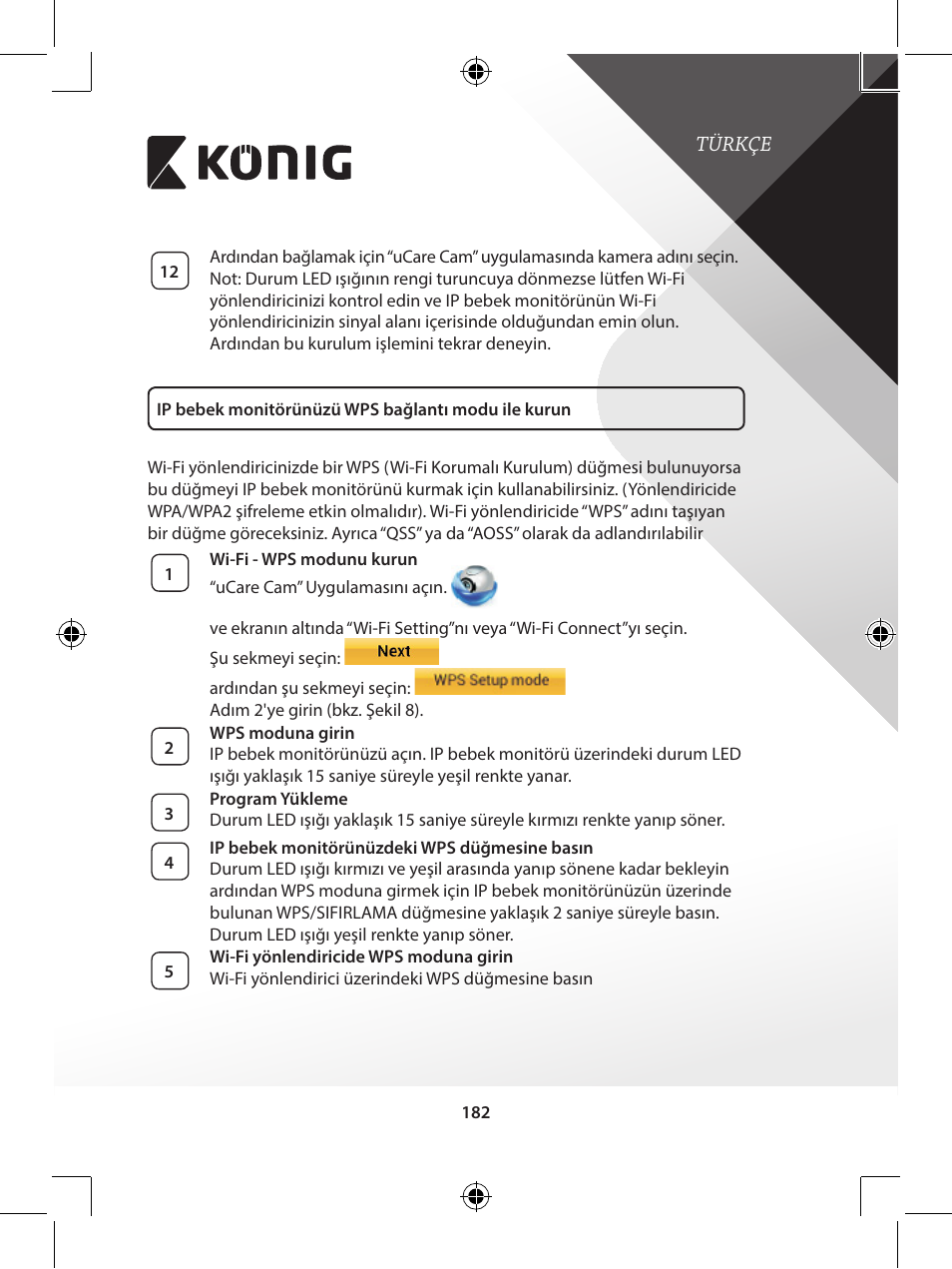 Konig Electronic IP baby monitor User Manual | Page 182 / 199