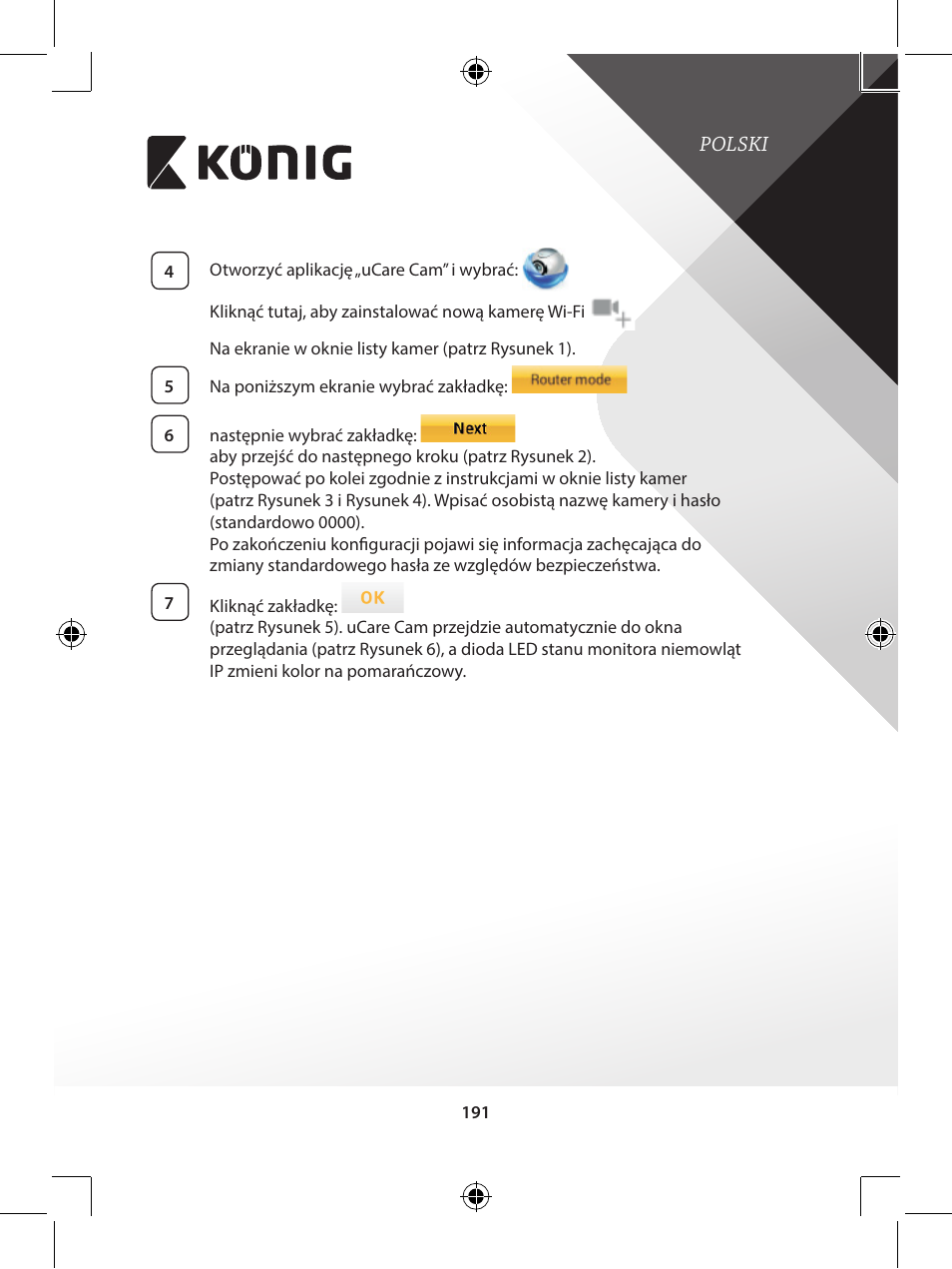 Konig Electronic IP baby monitor User Manual | Page 191 / 199