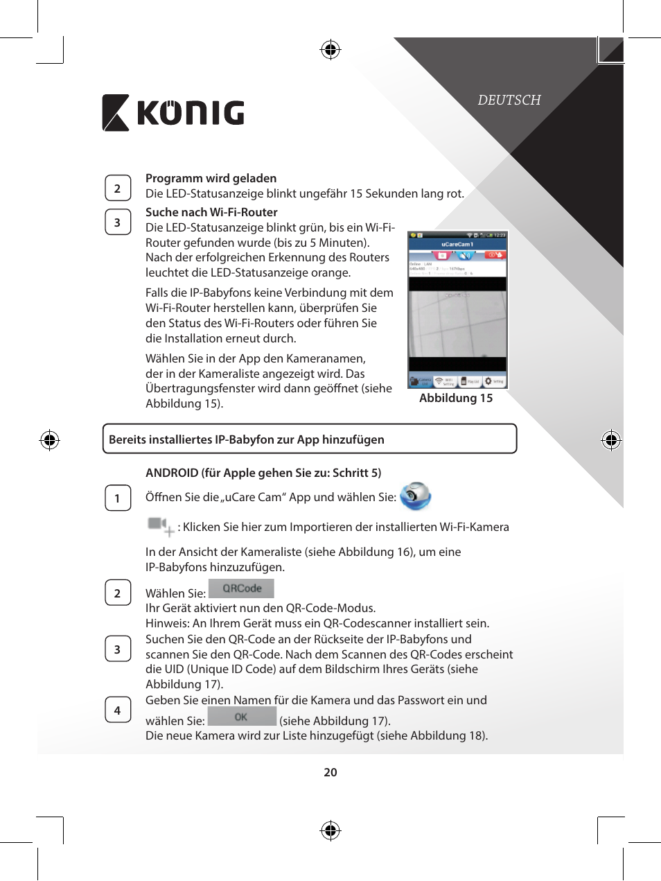 Konig Electronic IP baby monitor User Manual | Page 20 / 199