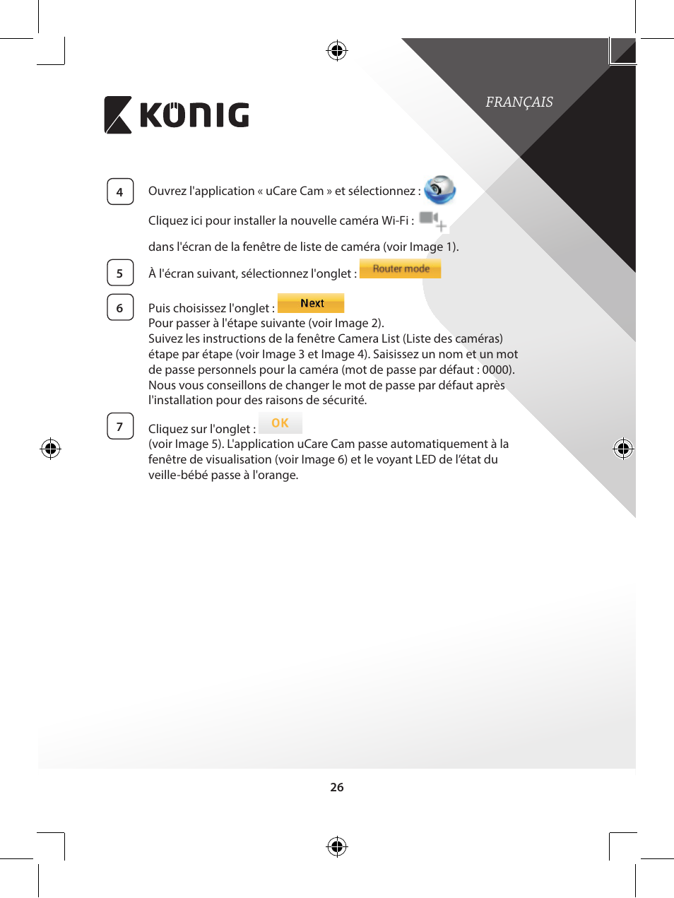 Konig Electronic IP baby monitor User Manual | Page 26 / 199