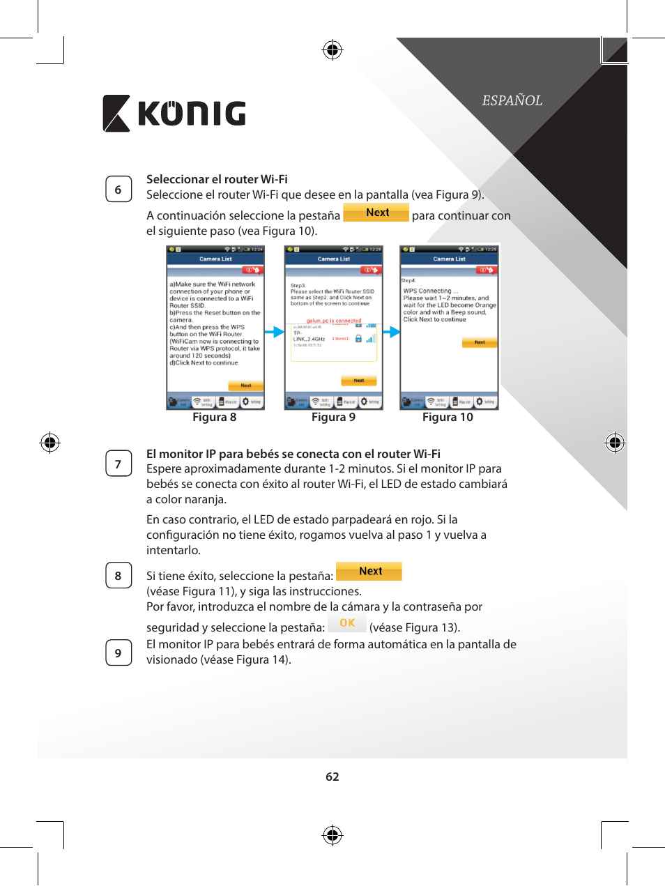 Konig Electronic IP baby monitor User Manual | Page 62 / 199