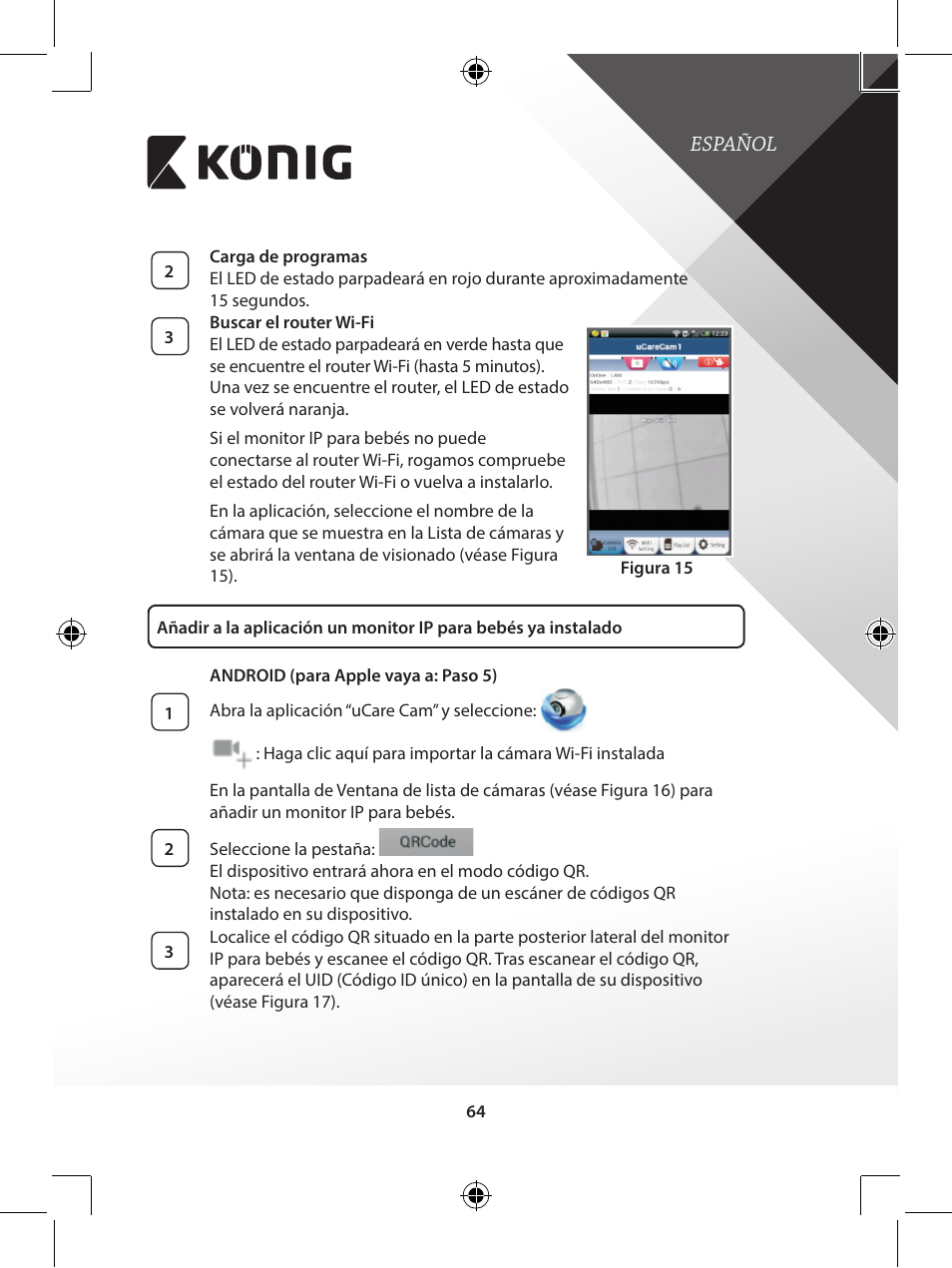Konig Electronic IP baby monitor User Manual | Page 64 / 199