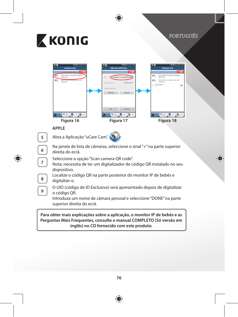 Konig Electronic IP baby monitor User Manual | Page 76 / 199