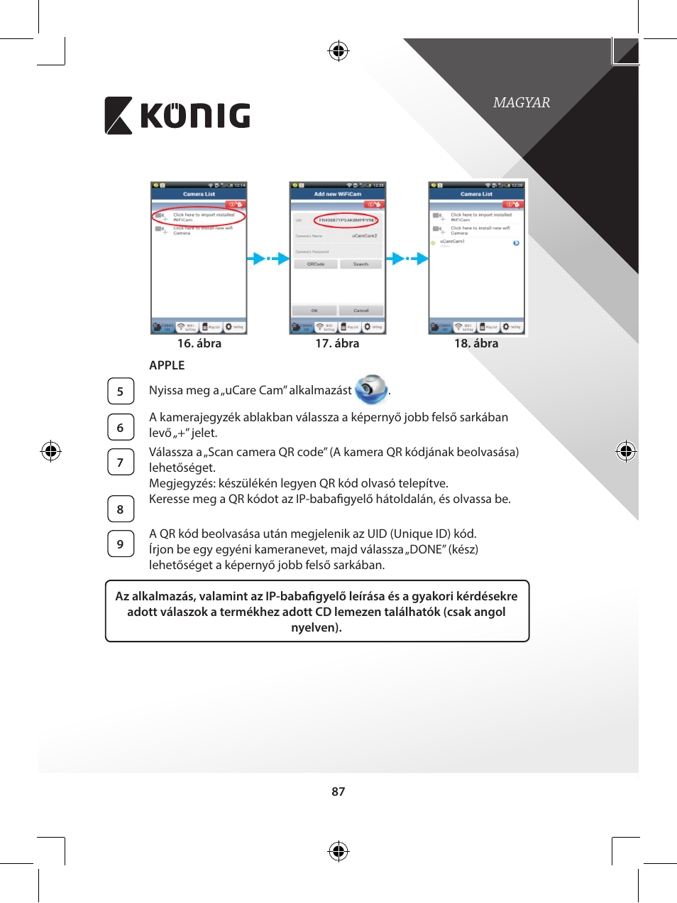 Konig Electronic IP baby monitor User Manual | Page 87 / 199