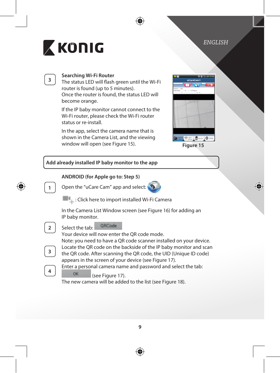 Konig Electronic IP baby monitor User Manual | Page 9 / 199