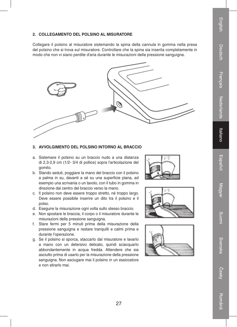 Konig Electronic Automatic blood pressure monitor User Manual | Page 27 / 68