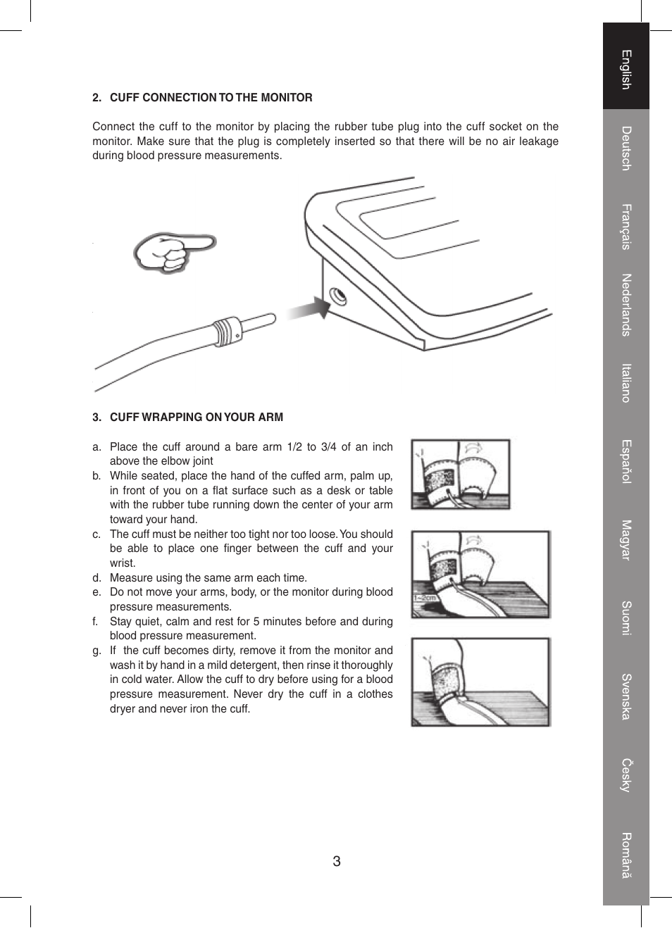 Konig Electronic Automatic blood pressure monitor User Manual | Page 3 / 68