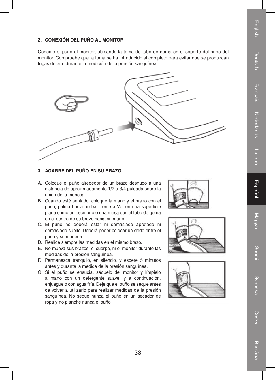 Konig Electronic Automatic blood pressure monitor User Manual | Page 33 / 68