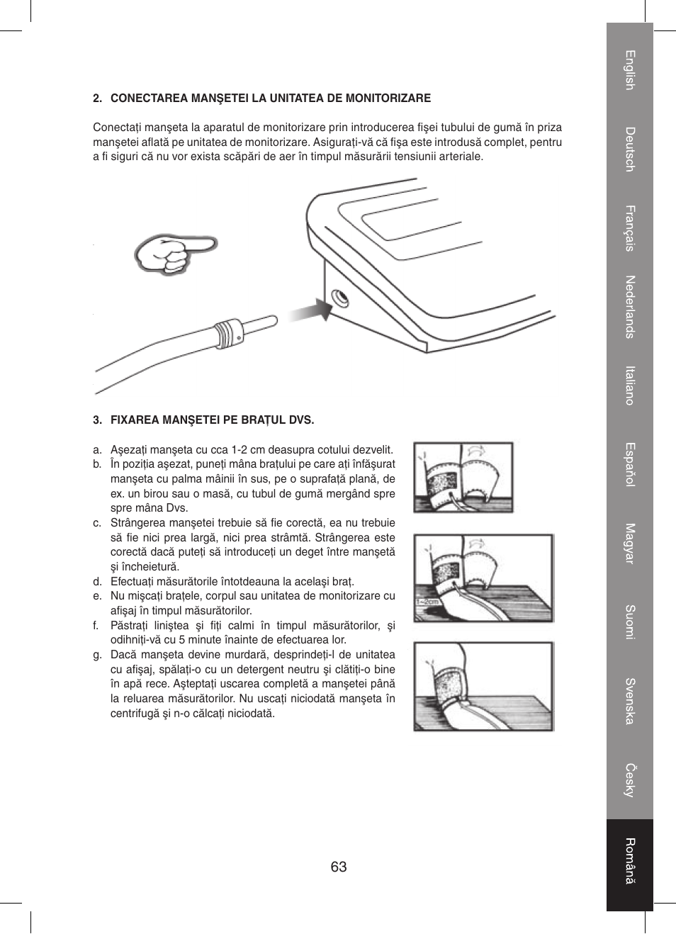 Konig Electronic Automatic blood pressure monitor User Manual | Page 63 / 68