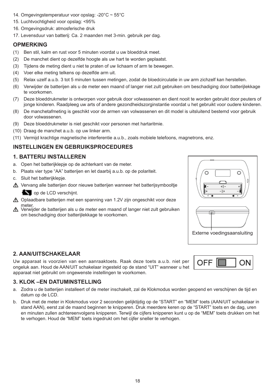Konig Electronic Blood pressure monitor upperarm User Manual | Page 18 / 64