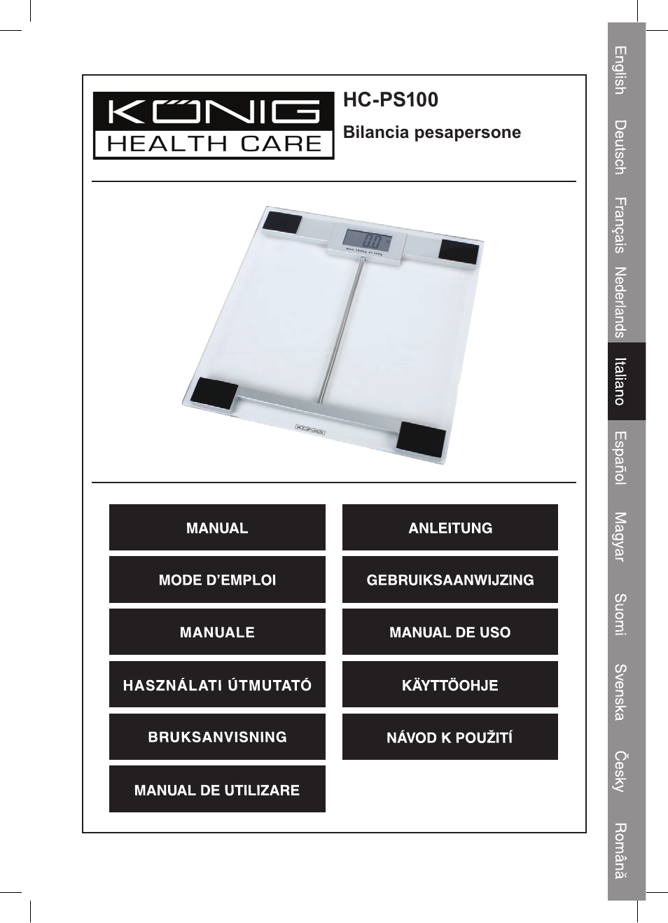 Konig Electronic Digital personal scale User Manual | Page 17 / 44