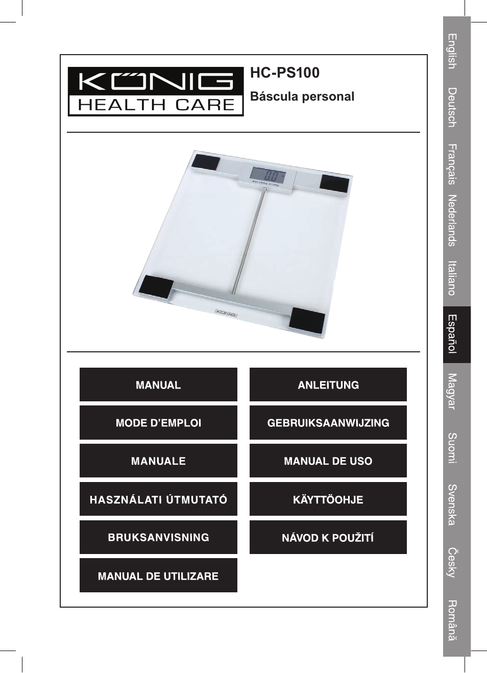 Konig Electronic Digital personal scale User Manual | Page 21 / 44