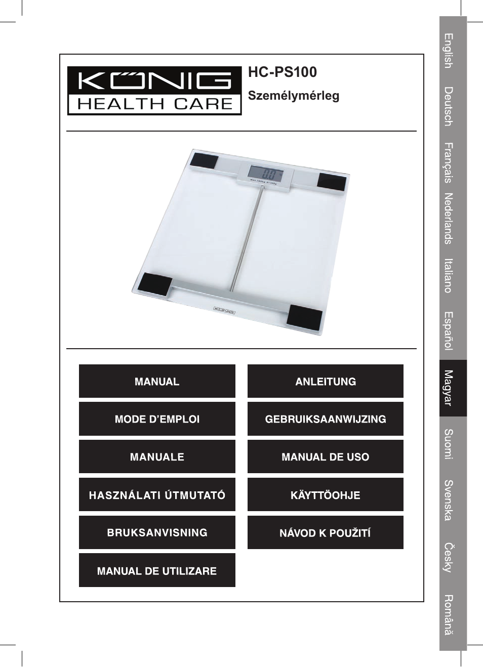 Konig Electronic Digital personal scale User Manual | Page 25 / 44