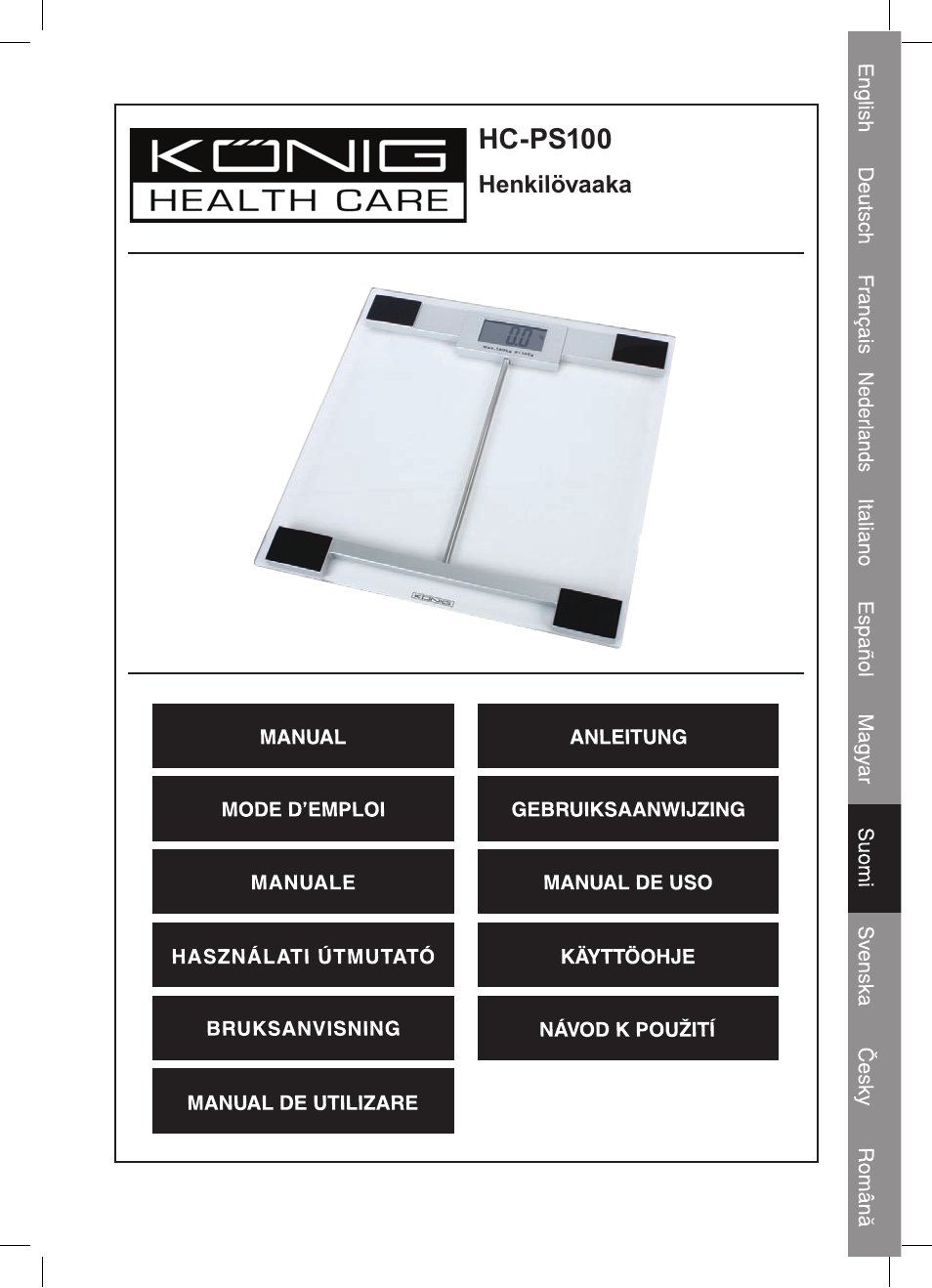Konig Electronic Digital personal scale User Manual | Page 29 / 44