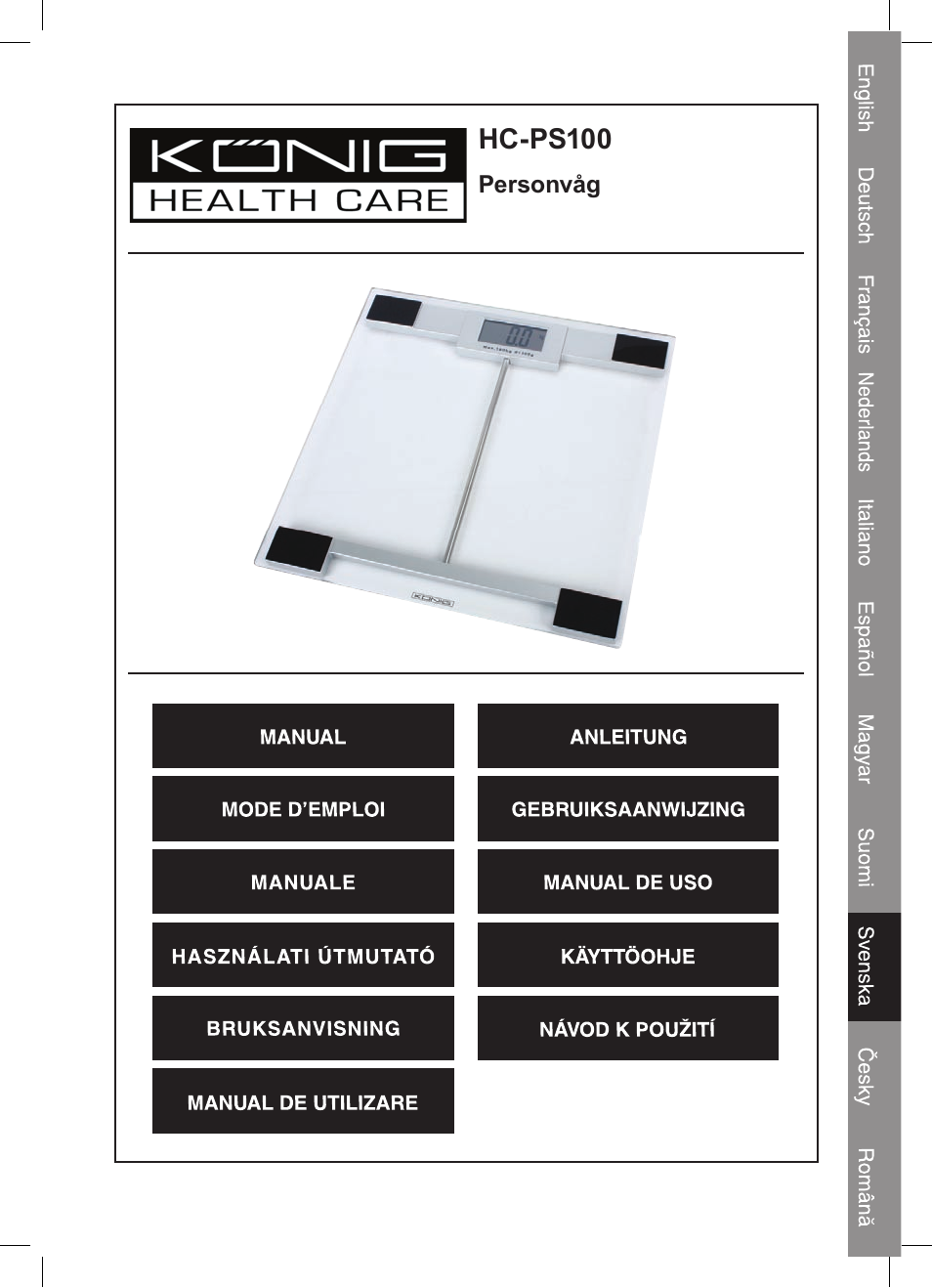 Konig Electronic Digital personal scale User Manual | Page 33 / 44