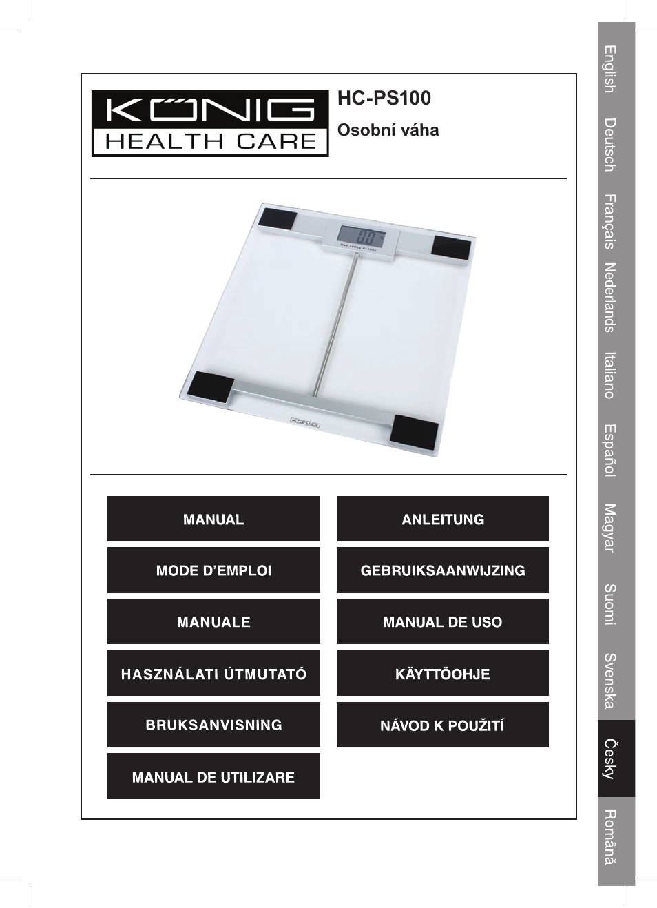 Konig Electronic Digital personal scale User Manual | Page 37 / 44