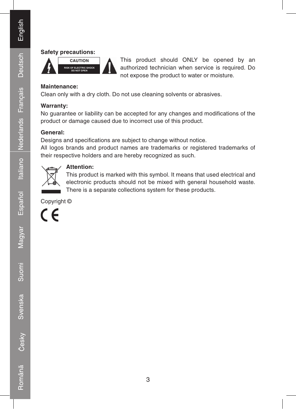 Konig Electronic Digital personal scale User Manual | Page 4 / 44