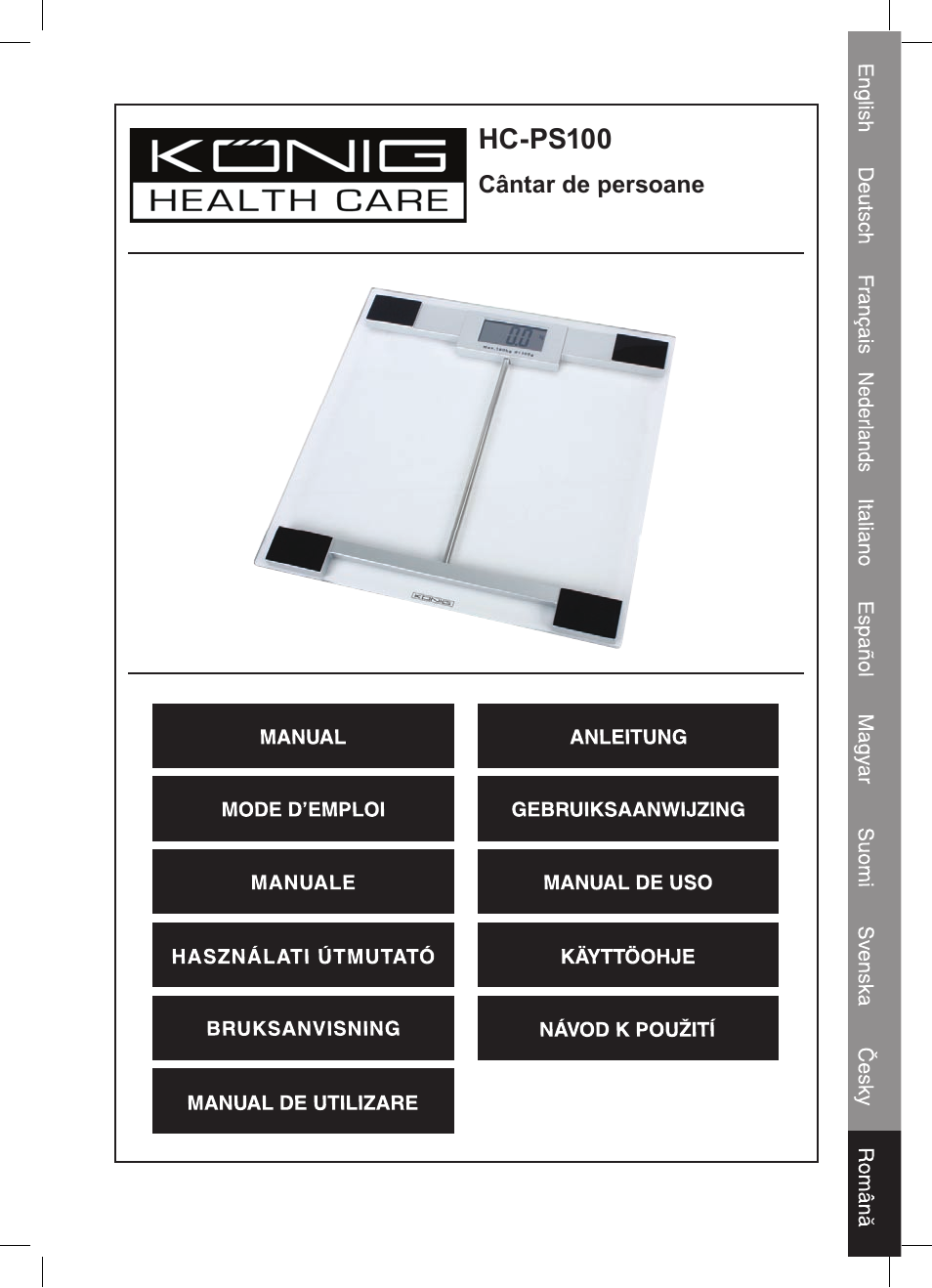 Konig Electronic Digital personal scale User Manual | Page 41 / 44