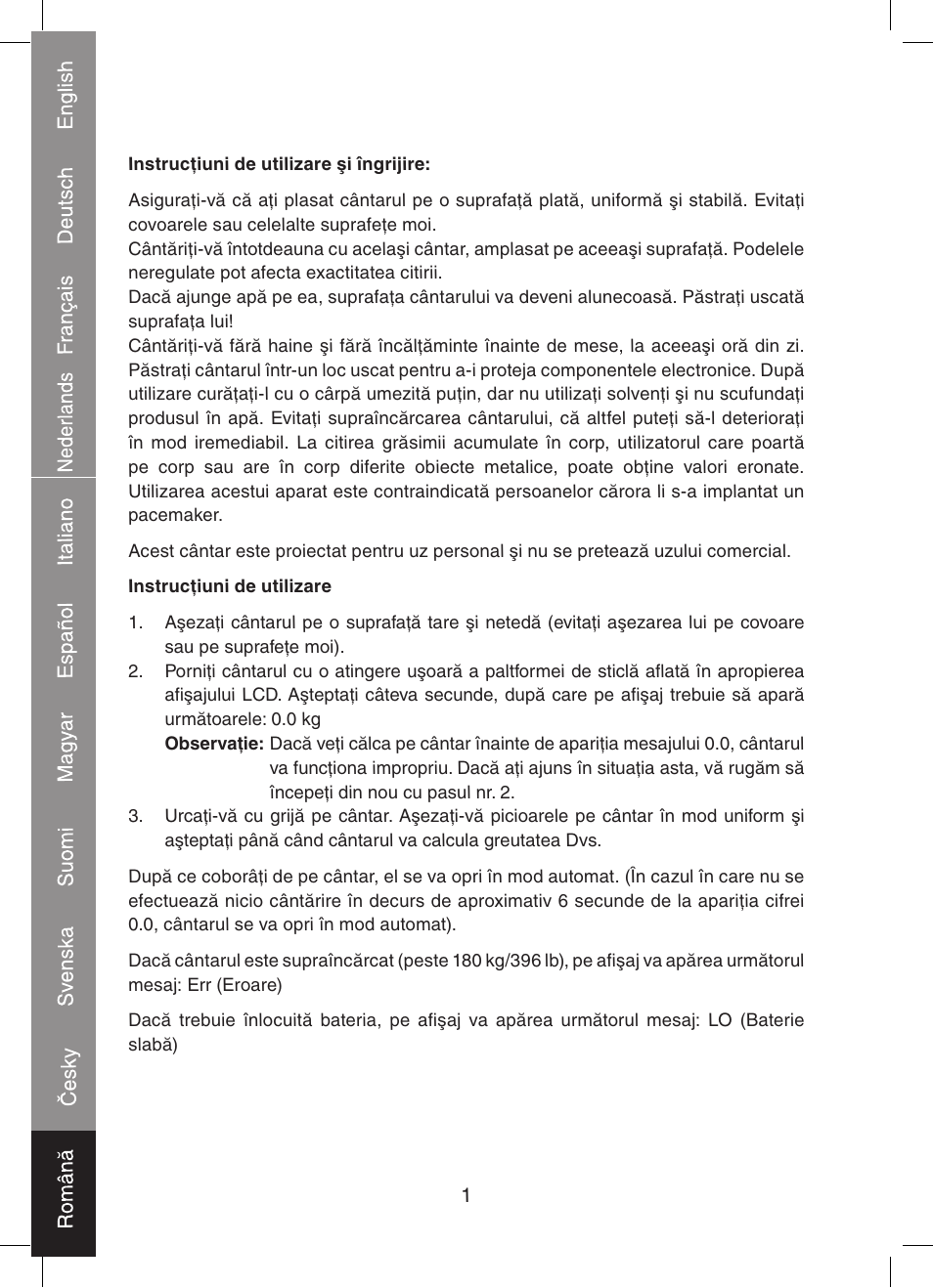 Konig Electronic Digital personal scale User Manual | Page 42 / 44